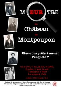 affiche meurtre au château